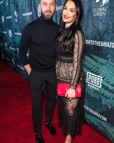 Artem Chigvintsev and Nikki Bella
PUBG Mobile's #FIGHT4THEAMAZON Event, Los Angeles, USA - 09 Dec 2019