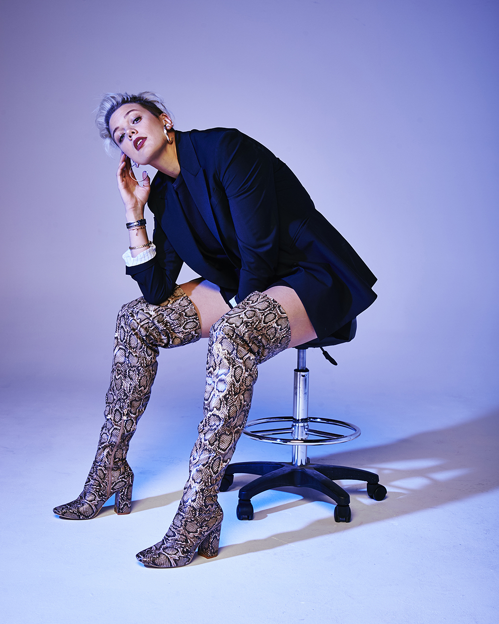 Betty Who photographed at PMC Studios on February 27, 2019 in Los Angeles, California.