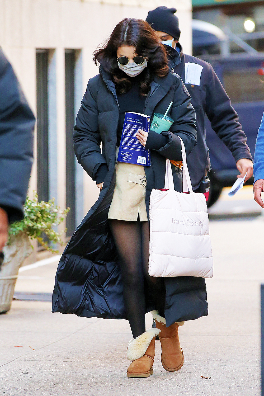 Selena Gomez Is Seen Carrying A Copy Of Joyce Meyer's Book 'Battlefield Of The Mind' On The Set Of "Only Murders In The Building' In New York City