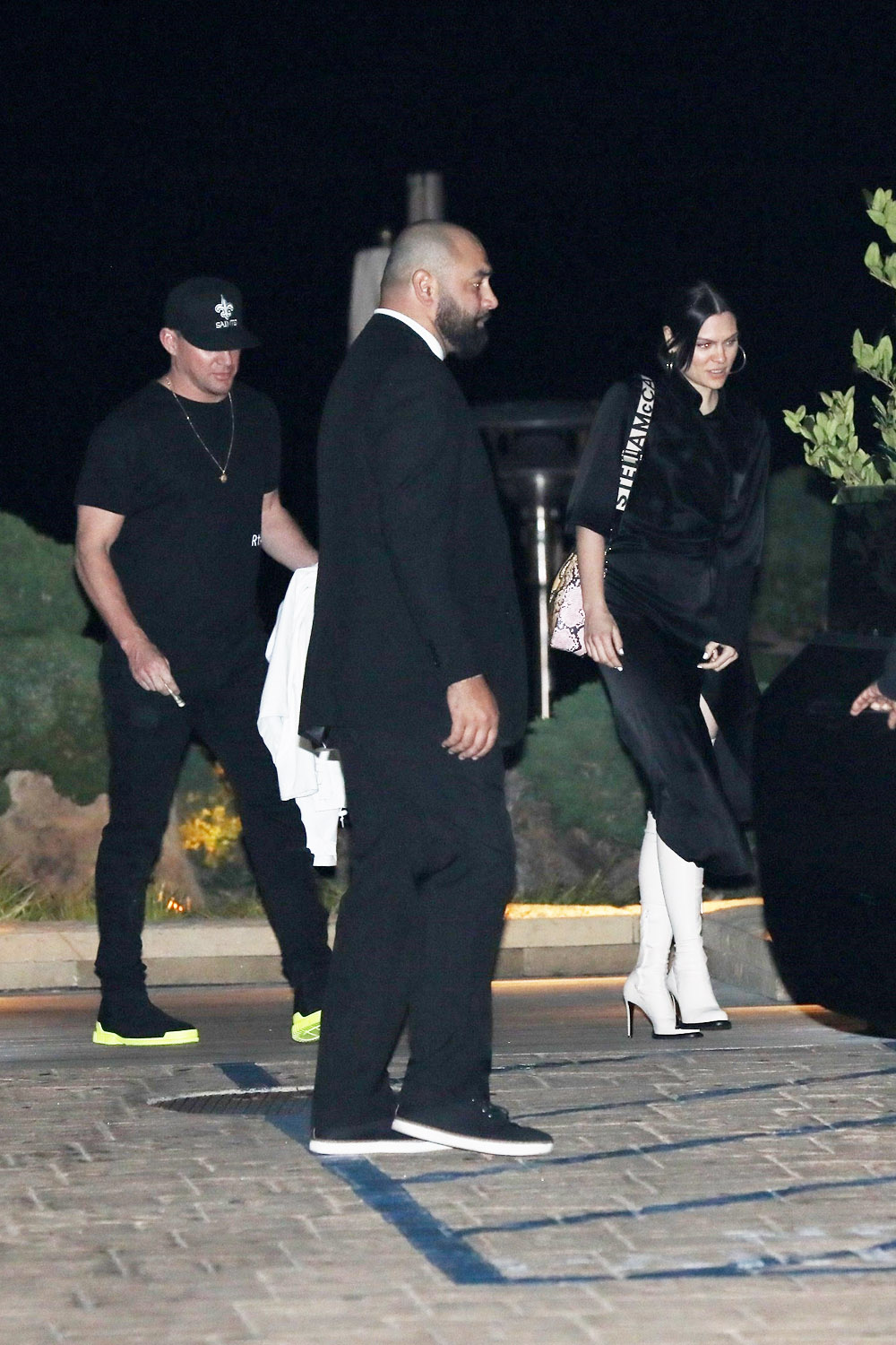 *EXCLUSIVE* Channing Tatum has dinner with Jessie J and friends at Nobu