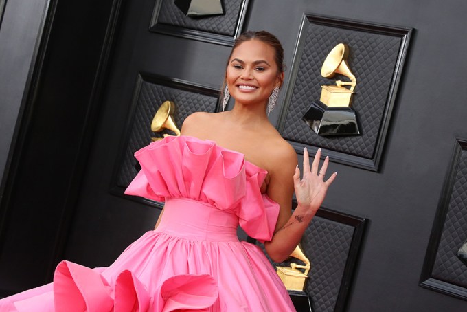 Stars In Pink Ruffles: Chrissy Teigen & More