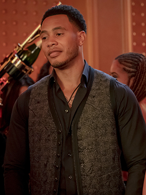 EMPIRE: L-R: Trai Byers and guest star Meta Golding in the "My Fault is Past" spring premiere episode of EMPIRE airing Wednesday, March 13 (8:00-9:00 PM ET/PT) on FOX. @2019 Fox Broadcasting Co. CR: Chuck Hodes/FOX.