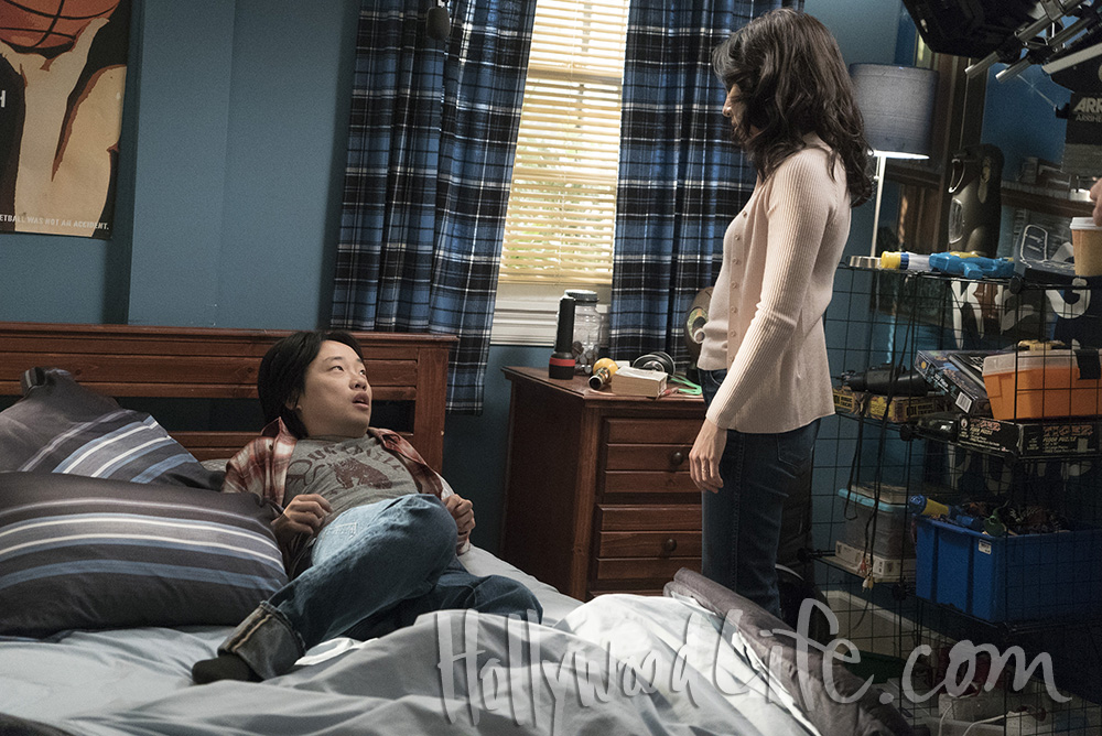 FRESH OFF THE BOAT - "These Boots Are Made for Walkin'" - Eddie, angry after his mom tells him he's too immature to go on a student exchange trip to Taiwan, takes Jessica at her word when she says "my house, my rules" and leaves home. But when he ends up living with Horace (guest star Jimmy O. Yang) in his new apartment, he has second thoughts. Louis and Evan suspect Emery is leading some sort of secret life after he quits the volleyball team but lies about still going to practice, so they begin following him on "Fresh Off the Boat," FRIDAY, MARCH 8 (8:00-8:30 p.m. EST), as part of the new TGIF programming block on The ABC Television Network. (ABC/Kelsey McNeal)
JIMMY O. YANG