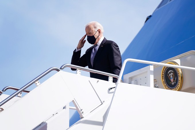 Joe Biden Gives A Salute