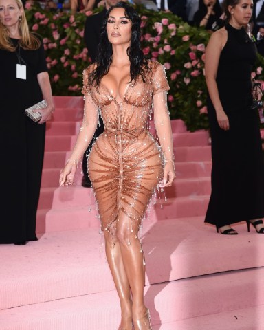 Kim Kardashian West
Costume Institute Benefit celebrating the opening of Camp: Notes on Fashion, Arrivals, The Metropolitan Museum of Art, New York, USA - 06 May 2019
Wearing Thierry Mugler