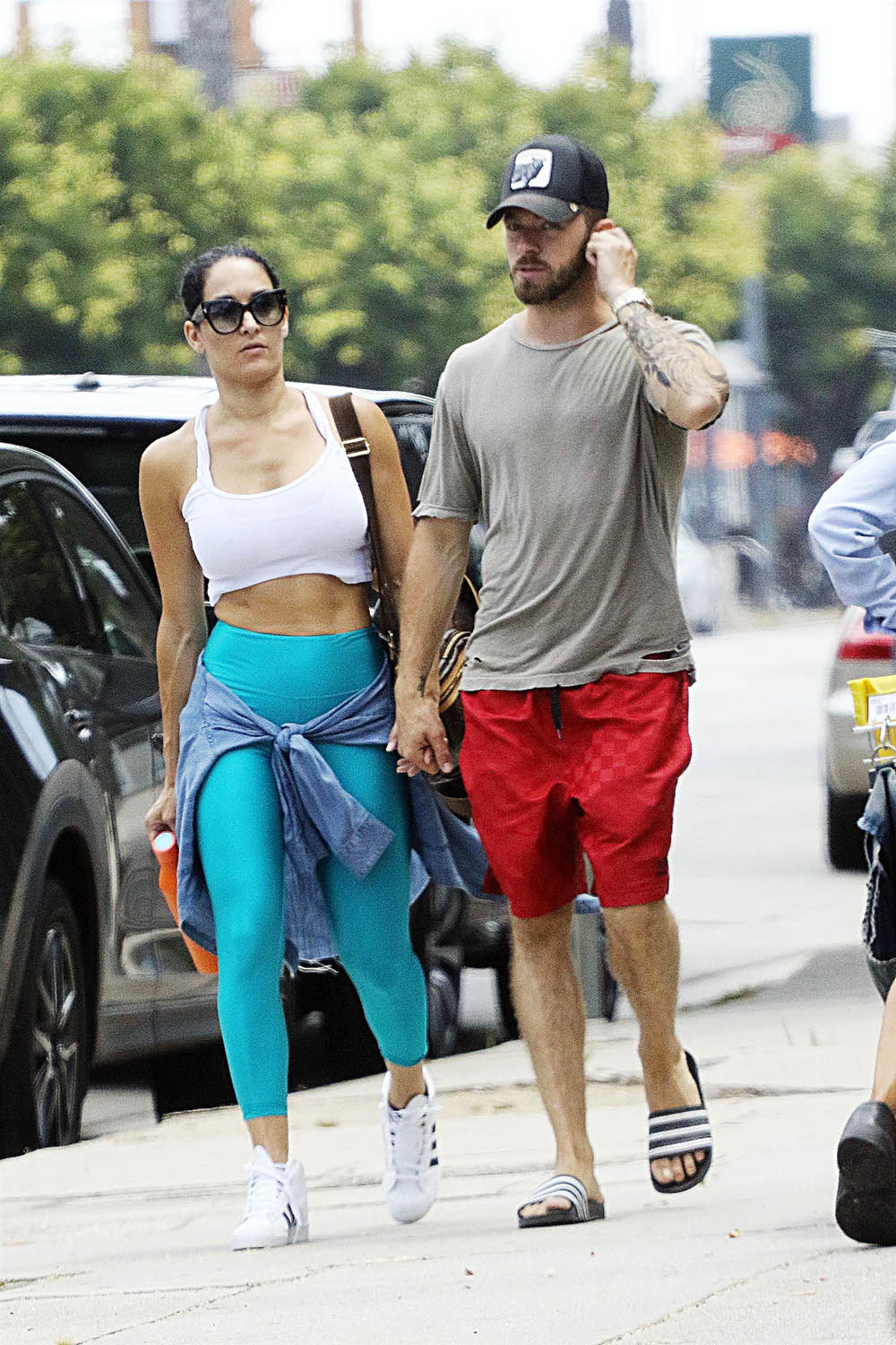 *EXCLUSIVE* Nikki Bella and Artem Chigvintsev grab their lunch to-go from Sweet Butter Kitchen