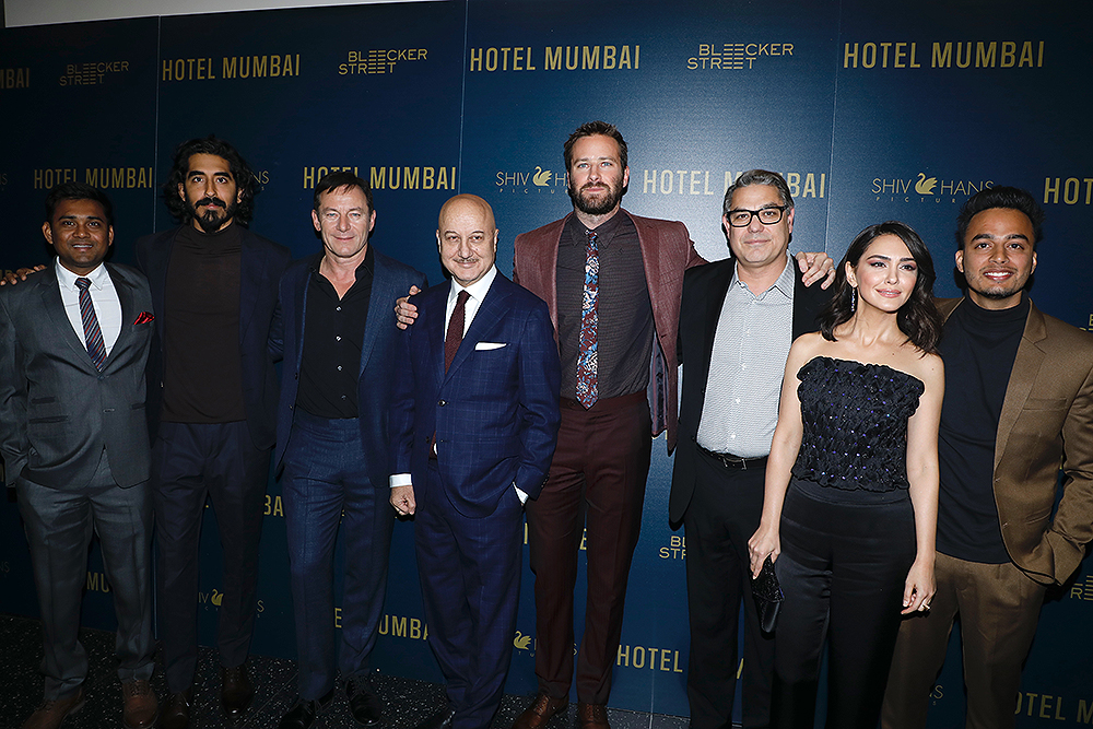 Bleecker Street and ShivHans Pictures host a special screening of 'Hotel Mumbai', Arrivals, New York, USA - 17 Mar 2019