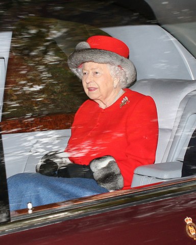 Queen Elizabeth II at Crathie Church near Balmoral castle ths morning
British Royals attend Crathie Church, Balmoral, Scotland, UK - 07 Oct 2018