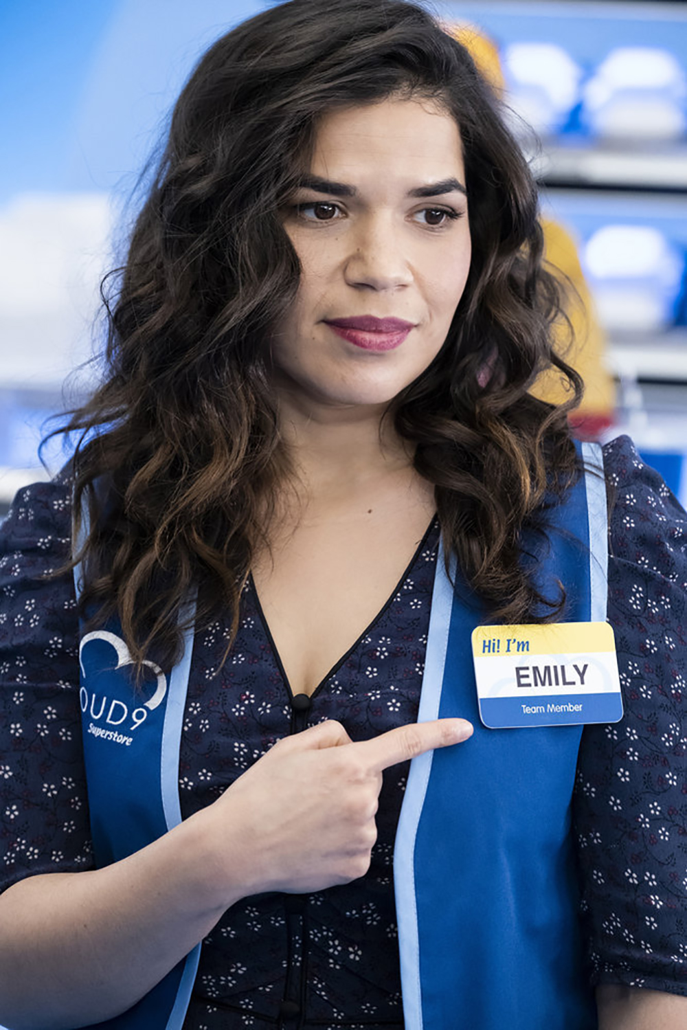 SUPERSTORE -- "Promo" -- Pictured: America Ferrera as Amy -- (Photo by: Justin Lubin/NBC)