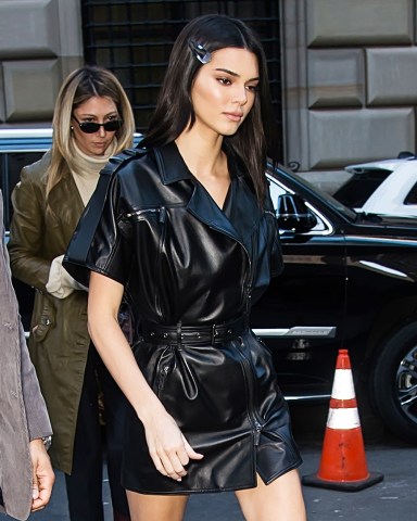 Celebrities are seen arriving to Longchamp Fall/Winter 2019 Fashion Show at 28 Liberty Street during New York Fashion Week.Kendall Jenner wears - Dress ? LongchampEarrings ? Rachel KatzPictured: Kendall JennerRef: SPL5062600 090219 NON-EXCLUSIVEPicture by: Ouzounova/Splash / SplashNews.comSplash News and PicturesLos Angeles: 310-821-2666New York: 212-619-2666London: 0207 644 7656Milan: 02 4399 8577photodesk@splashnews.comWorld Rights