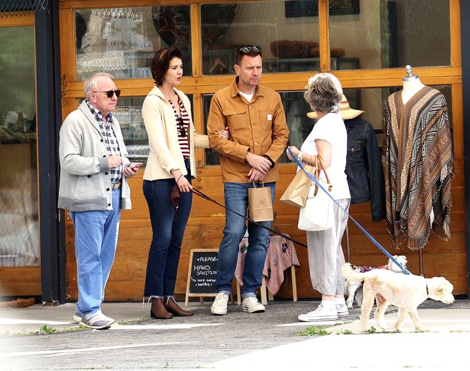 *EXCLUSIVE* Ewan McGregor and Mary Elizabeth Winstead seen for the first time since surprise engagement and imminent wedding rumors