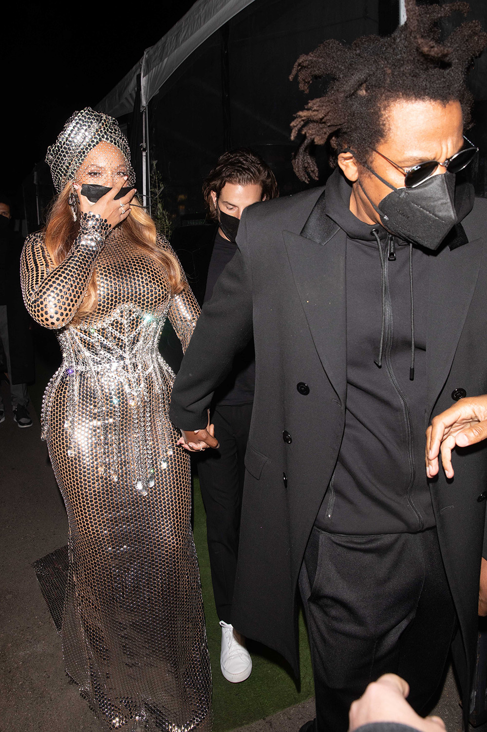 Beyoncé & Jay-Z Celebrates Grammy Awards at Giorgio Baldi in Santa Monica. 14 Mar 2021 Pictured: Beyoncé & Jay-Z. Photo credit: iamKevinWong.com / MEGA TheMegaAgency.com +1 888 505 6342 (Mega Agency TagID: MEGA739614_001.jpg) [Photo via Mega Agency]