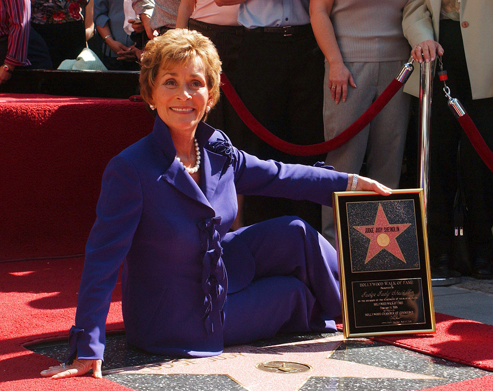 JUDGE JUDY SHEINDLIN RECEIVING A STAR ON THE HOLLYWOOD WALK OF FAME, LOS ANGELES, AMERICA - 14 FEB 2006