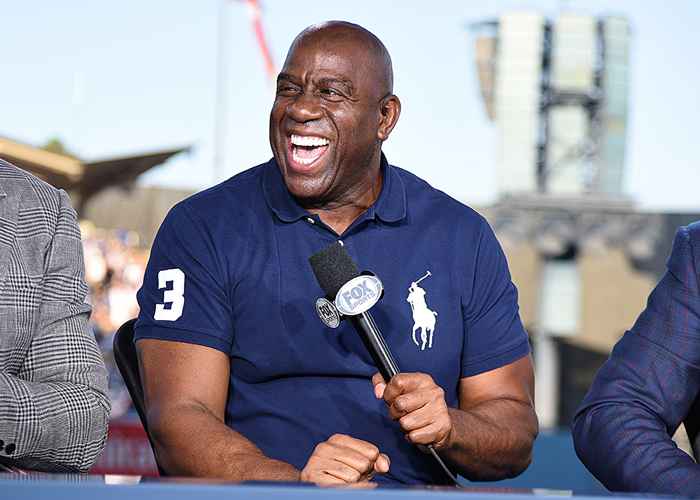 Magic Johnson
Boston Red Sox v Los Angeles Dodgers, MLB World Series, game 4, Los Angeles, USA - 27 Oct 2018