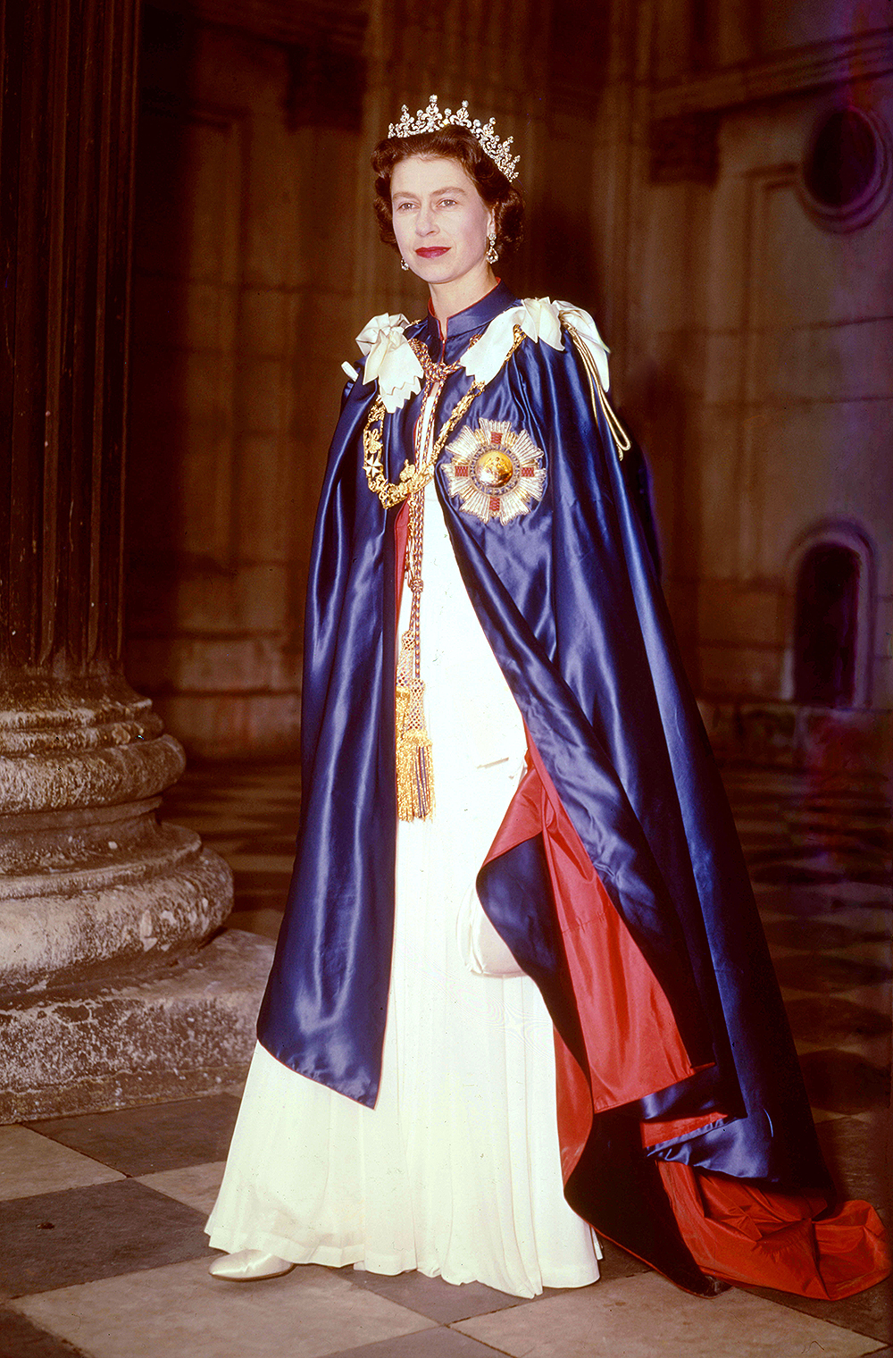 Mandatory Credit: Reginald Davis
Mandatory Credit: Photo by Reginald Davis/REX/Shutterstock (918888ck)
In the Mantle and Robes of the Order of St. Michael and St.George, Queen Elizabeth II leaves St. Paul's Cathedral after the service
Queen Elizabeth II retrospective