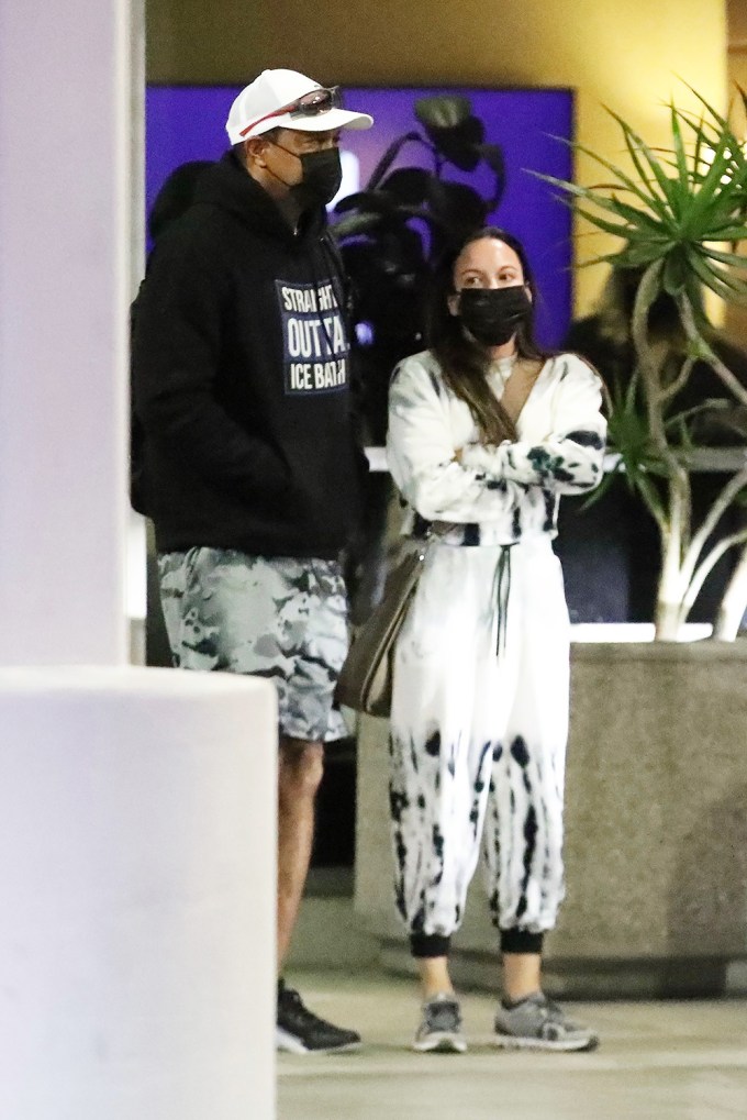 Tiger Woods & Erica Herman At LAx