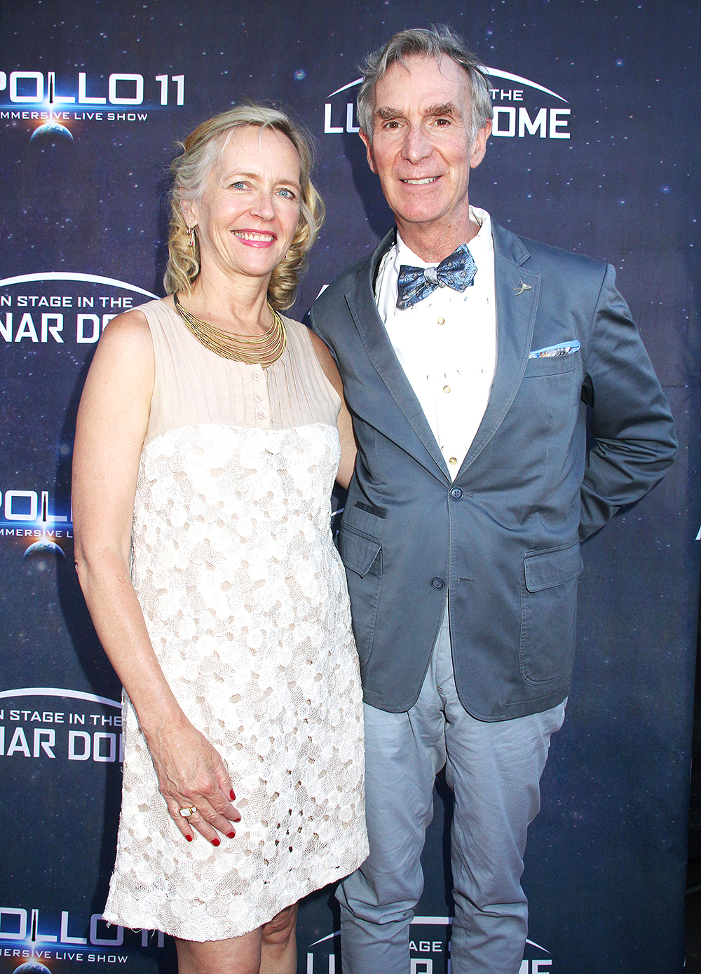 Liza Mundy, Bill Nye 07/10/2019 "Apollo 11: The Immersive Live Show" Opening Night held at the Lunar Dome in Pasadena, CA Photo by Izumi Hasegawa / HollywoodNewsWire.co Newscom/(Mega Agency TagID: hnphotos079288.jpg) [Photo via Mega Agency]