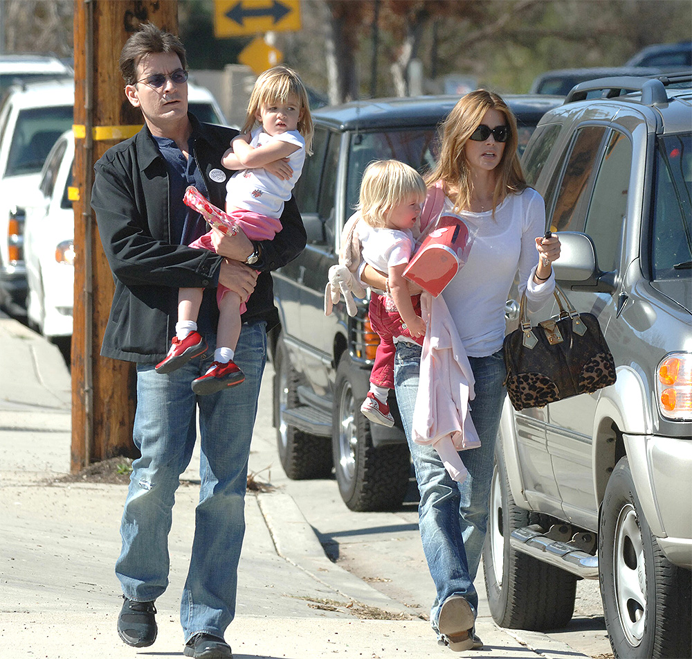 Charlie Sheen spends Valentines Day with ex wife Denise Richards