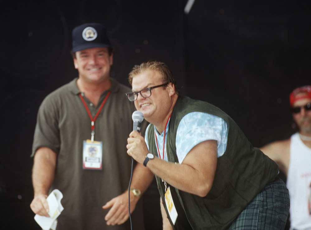 Chris Farley and Tom Arnold