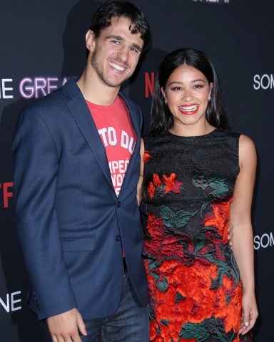 Gina Rodriguez and fiance Joe LoCicero
'Someone Great' film premiere, Arrivals, ArcLight Cinemas, Los Angeles, USA - 17 Apr 2019