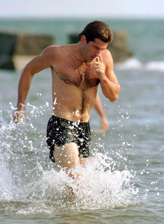 John F. Kennedy Jr. In The Ocean