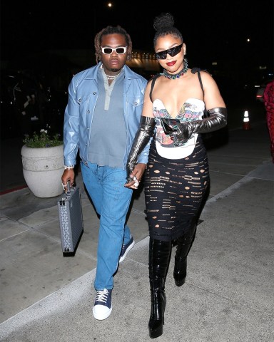 West Hollywood, CA  - *EXCLUSIVE*  - Gunna and Chloe Bailey look very much like a couple while out shopping at H.Lorenzo Men on Sunset Plaza in Hollywood.Pictured: Gunna and Chloe BaileyBACKGRID USA 10 FEBRUARY 2022 BYLINE MUST READ: BACKGRIDUSA: +1 310 798 9111 / usasales@backgrid.comUK: +44 208 344 2007 / uksales@backgrid.com*UK Clients - Pictures Containing ChildrenPlease Pixelate Face Prior To Publication*