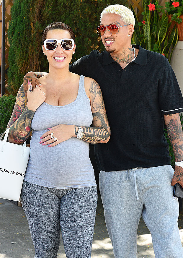 Amber Rose & boyfriend 'AE' 