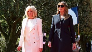 Brigitte Macron Melania Trump Heels