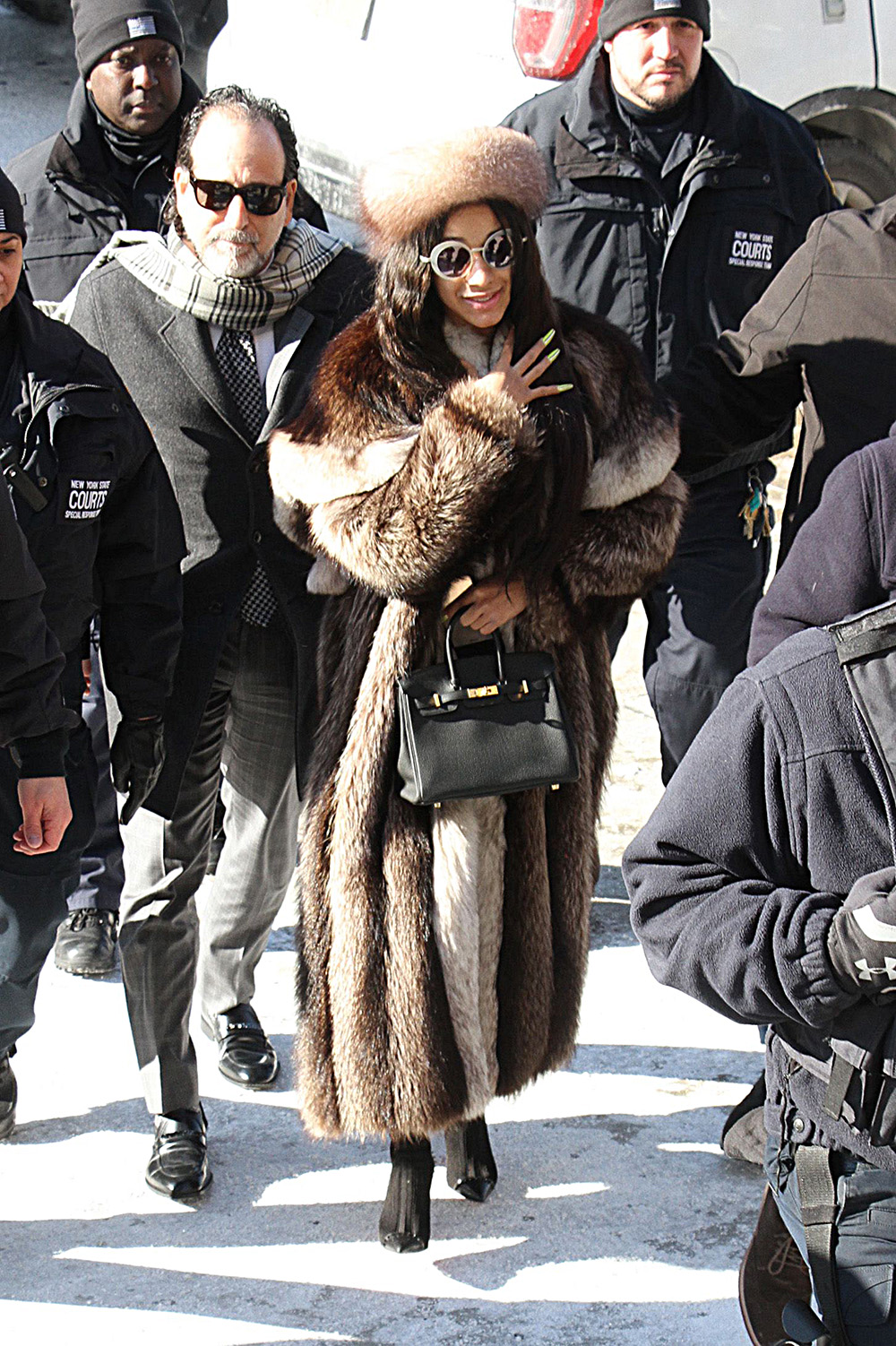 Cardi B leaves Queens County Criminal Court, New York, USA - 31 Jan 2019