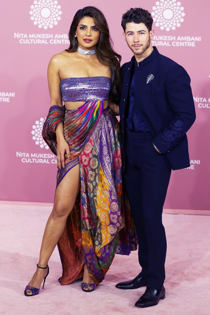 Priyanka Chopra & Nick Jonas At the Inaugural gala of the Nita Mukesh Ambani Cultural Centre i