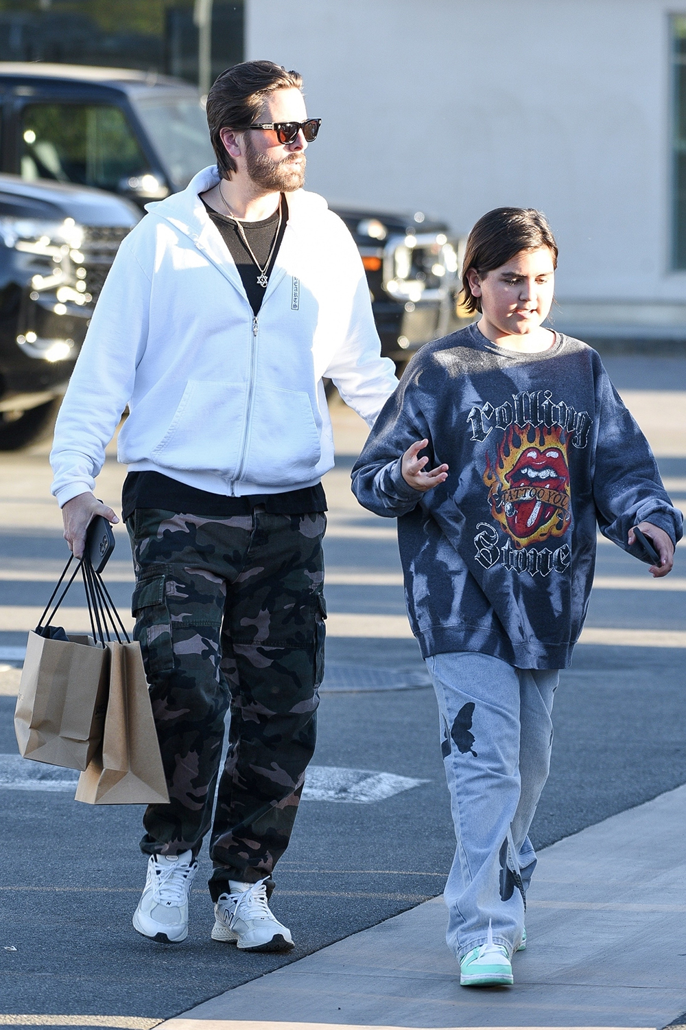 *EXCLUSIVE* Doting dad Scott Disick takes son Mason shopping in Malibu!