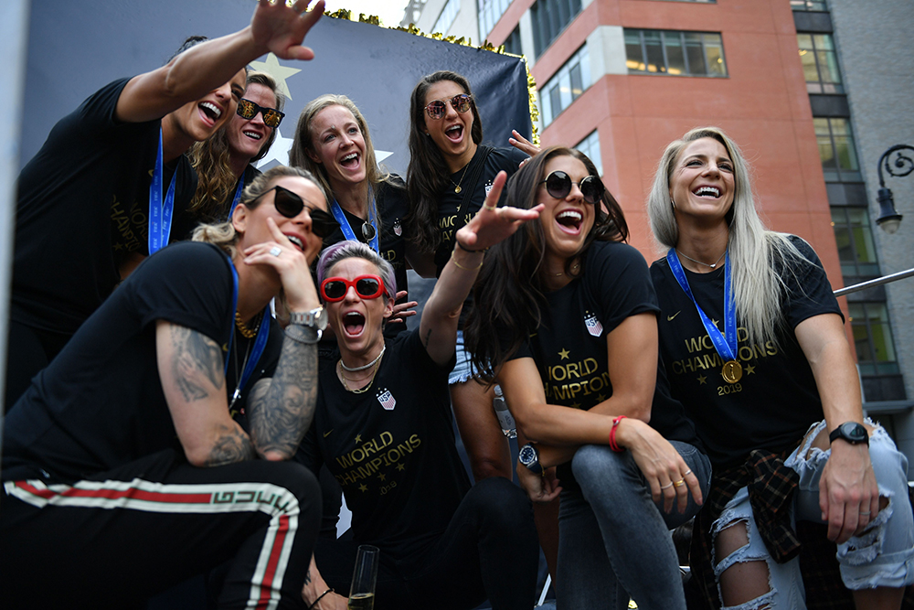 US Women's soccer team
US Women’s soccer team World Cup Ticker-Tape Parade, New York, USA - 10 Jul 2019