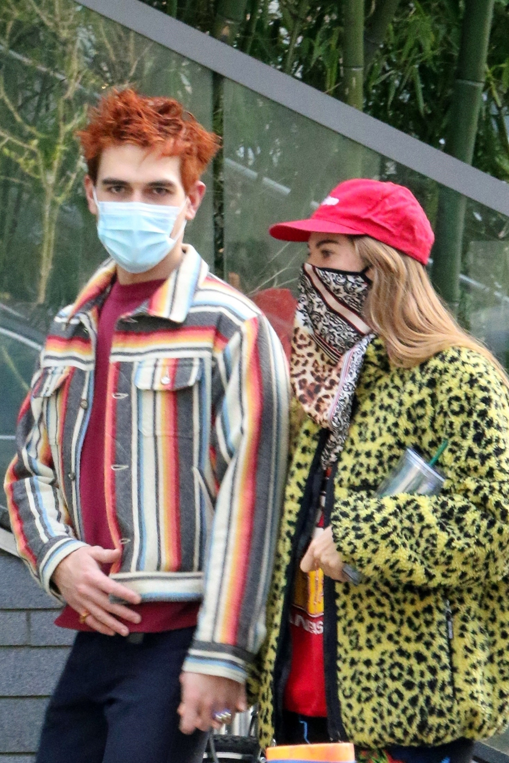 *EXCLUSIVE* KJ Apa reunites with girlfriend Clara Berry after she finishes her quarantine