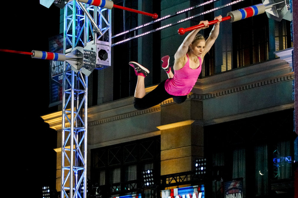 AMERICAN NINJA WARRIOR -- "L.A. Finals" -- Pictured: Anna Shumaker (Photo by: Lara Solanki/NBC)