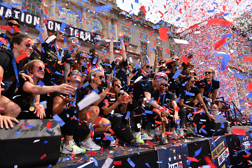 US Women’s soccer team World Cup Ticker-Tape Parade, New York, USA - 10 Jul 2019