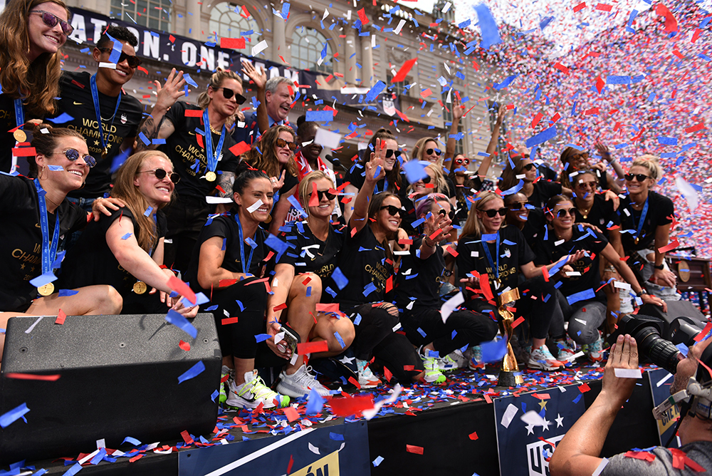 US Women’s soccer team
US Women’s soccer team World Cup Ticker-Tape Parade, New York, USA - 10 Jul 2019