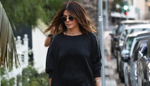 sandra bullock black dress