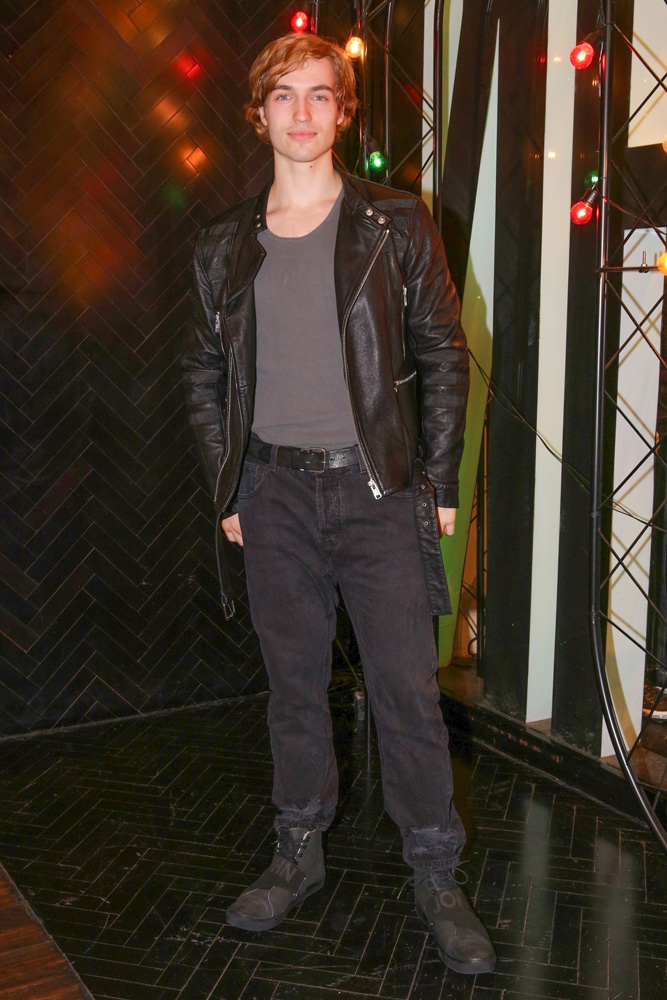** RIGHTS: WORLDWIDE EXCEPT IN BRAZIL ** Sao Paulo, BRAZIL  - Actor Trevor Stines poses for the cameras during an in store event on Oscar Freire Street in Sao Paulo, Brazil.Pictured: Trevor StinesBACKGRID USA 19 JANUARY 2019 BYLINE MUST READ: GADE / BACKGRIDUSA: +1 310 798 9111 / usasales@backgrid.comUK: +44 208 344 2007 / uksales@backgrid.com*UK Clients - Pictures Containing ChildrenPlease Pixelate Face Prior To Publication*