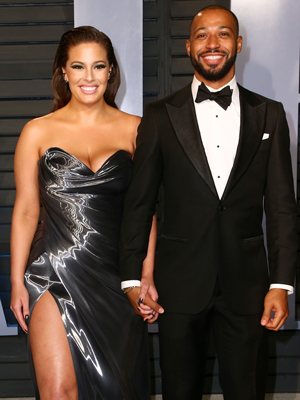 Ashley Graham & Justin Ervin on the red carpet