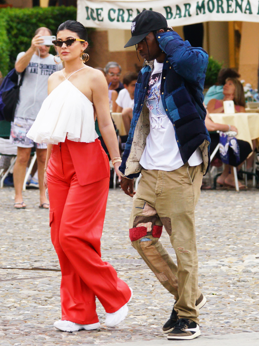 Kylie Jenner and Scott Travis spotted strolling and shopping in Portofino