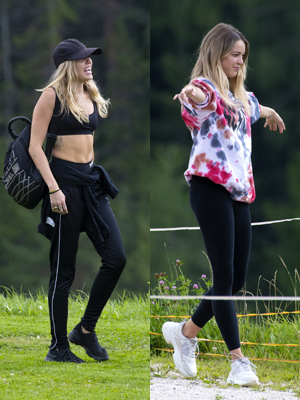 Miley Cyrus and Kaitlynn Carter