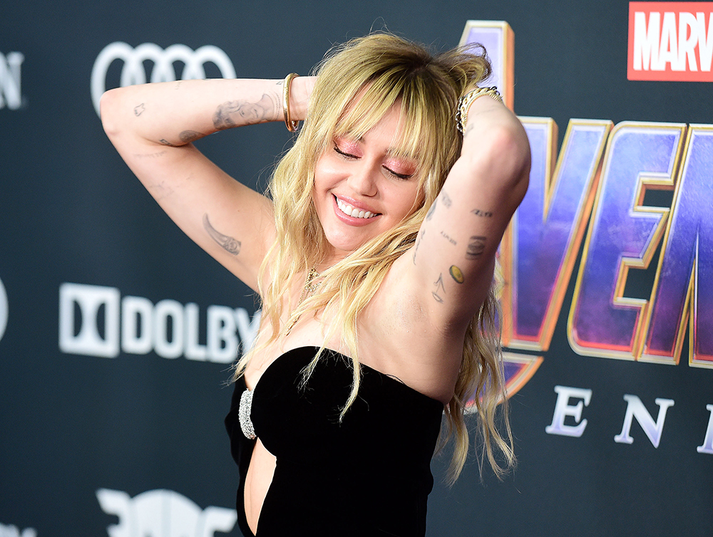 Miley Cyrus
'Avengers: Endgame' Film Premiere, Arrivals, LA Convention Center, Los Angeles, USA - 22 Apr 2019