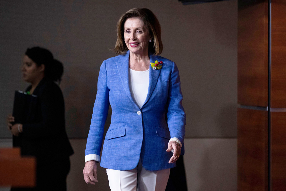 US Speaker of the House Democrat Nancy Pelosi holds a news conference, Washington, USA - 26 Jul 2019