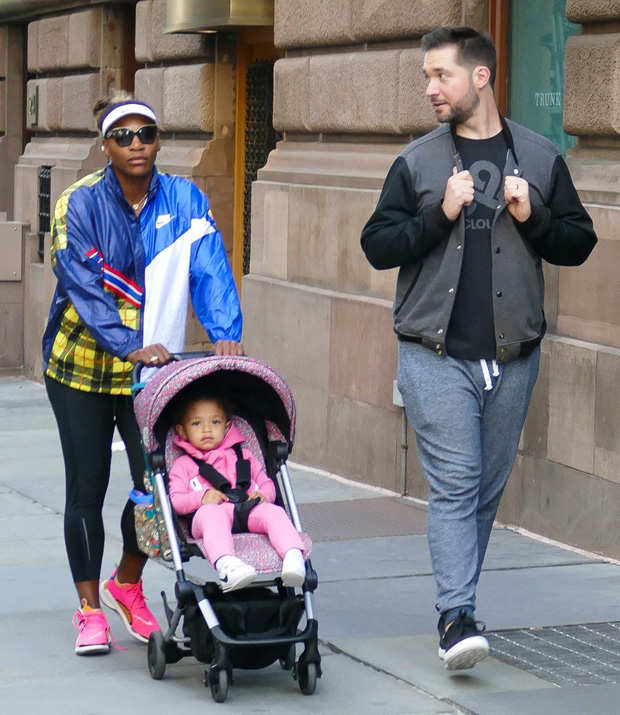 Serena Williams, husband Alexis Ohanian and daughter Olympia Ohanian