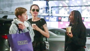 Angelina Jolie and daughters Shiloh and Zahara