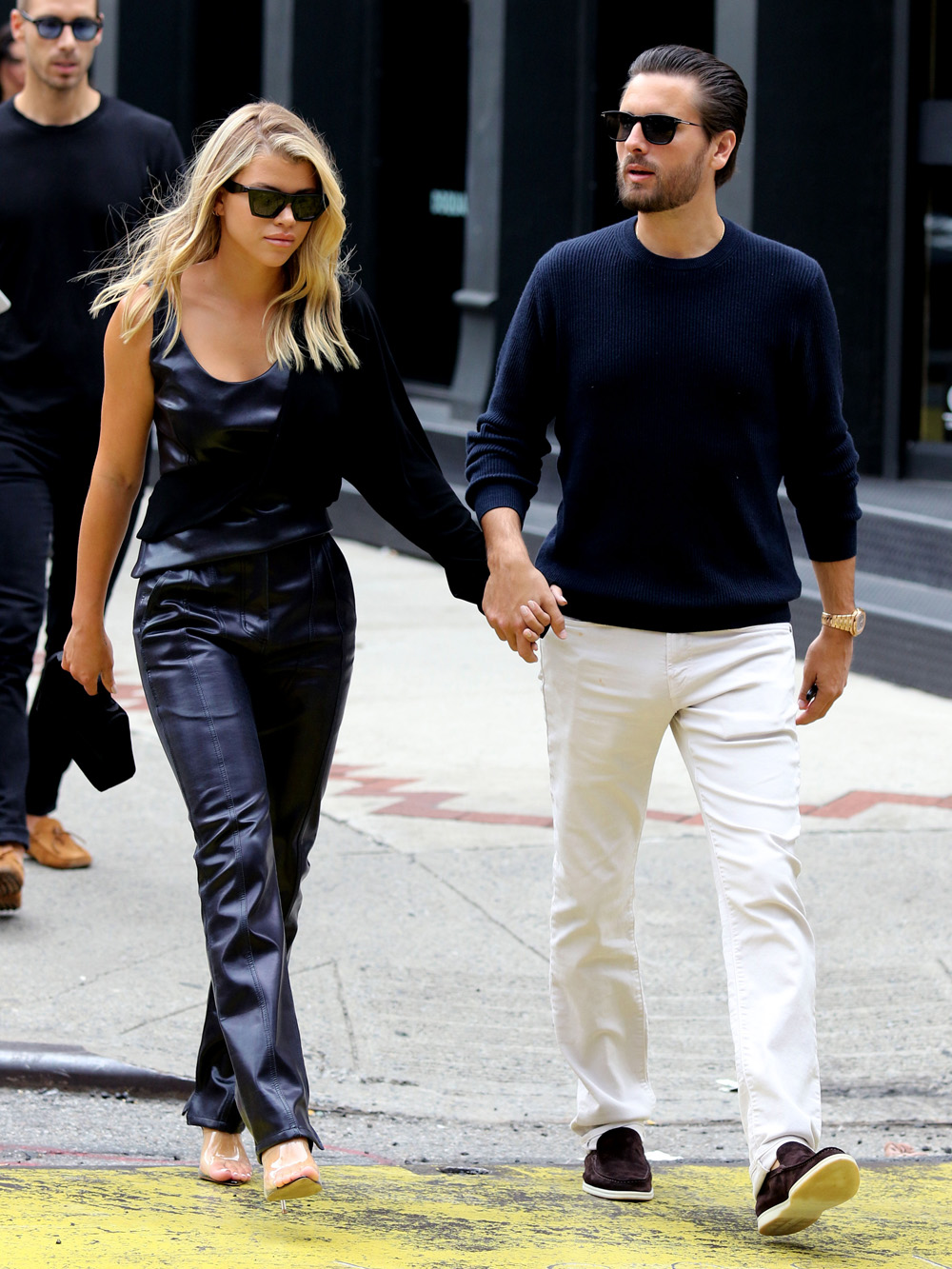 Sofia Richie is all smiles holding hands with Scott Disick while shopping in NYC