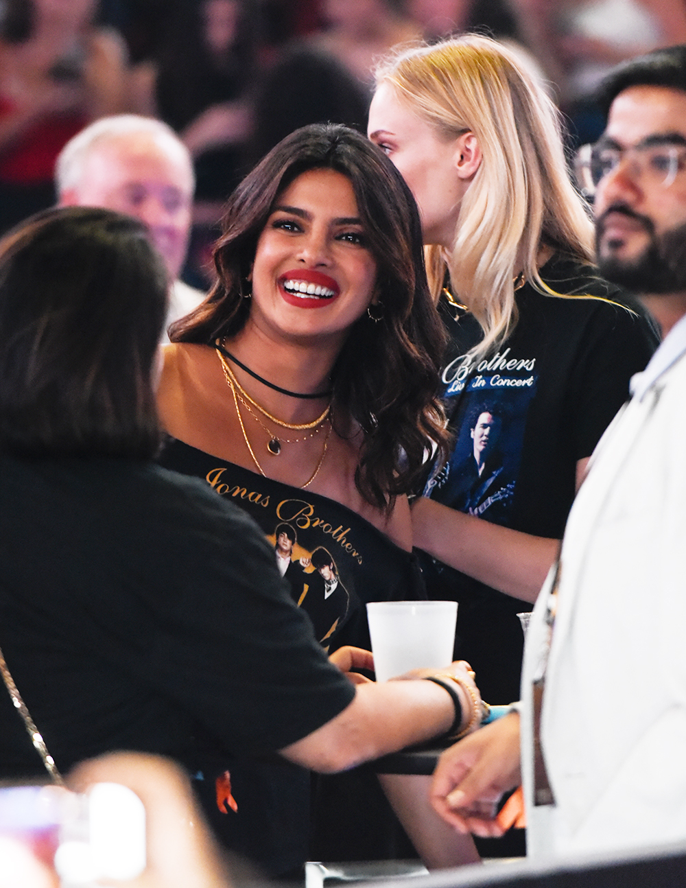 Sophie Turner And Priyanka Chopra Attend The Jonas Brothers Miami Concert