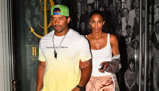 Russell Wilson and Ciara