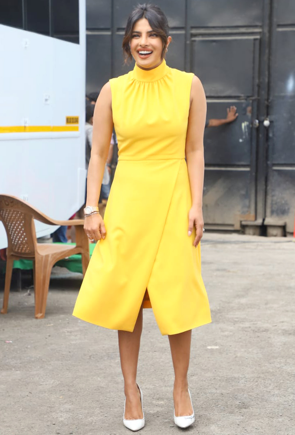 Priyanka Chopra with actor Farhan Akhtar during Promotion of film “The sky is pink” in Mumbai,india. 24 Sep 2019 Pictured: Priyanka Chopra with actor Farhan Akhtar. Photo credit: Varinder Chawla / MEGA TheMegaAgency.com +1 888 505 6342 (Mega Agency TagID: MEGA511798_012.jpg) [Photo via Mega Agency]