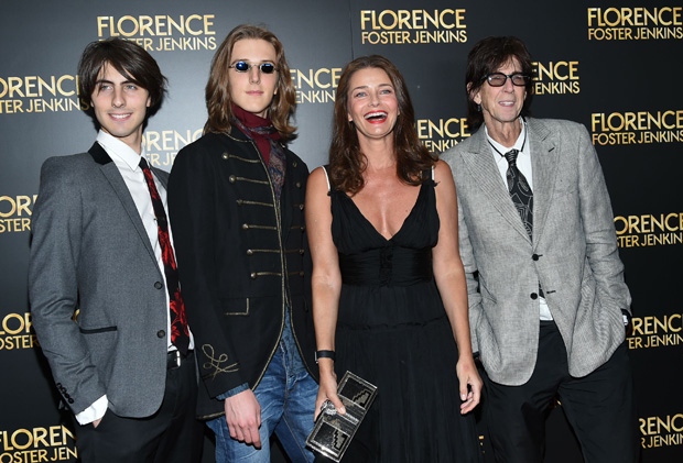 Ric Ocasek & Paulina Porizkova with kids